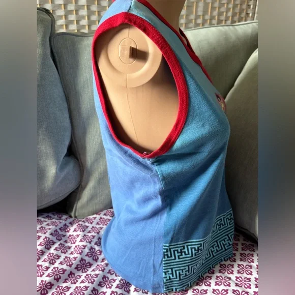 Vintage & Rare ITSUS Shoulder Crossover Tank - Women’s Size L - Picture 5 of 9